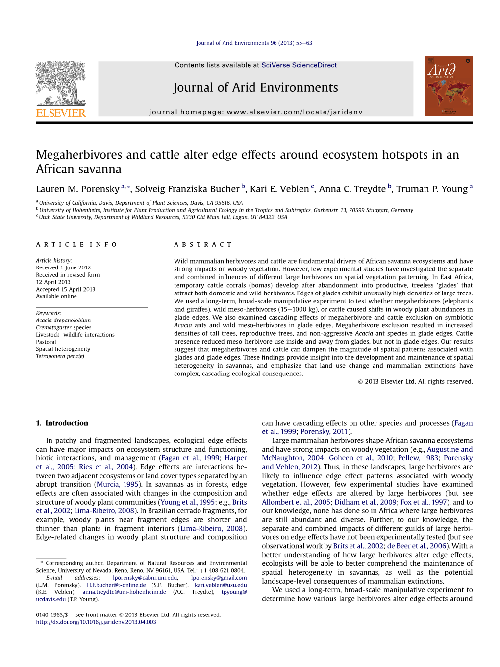 Megaherbivores and Cattle.Pdf