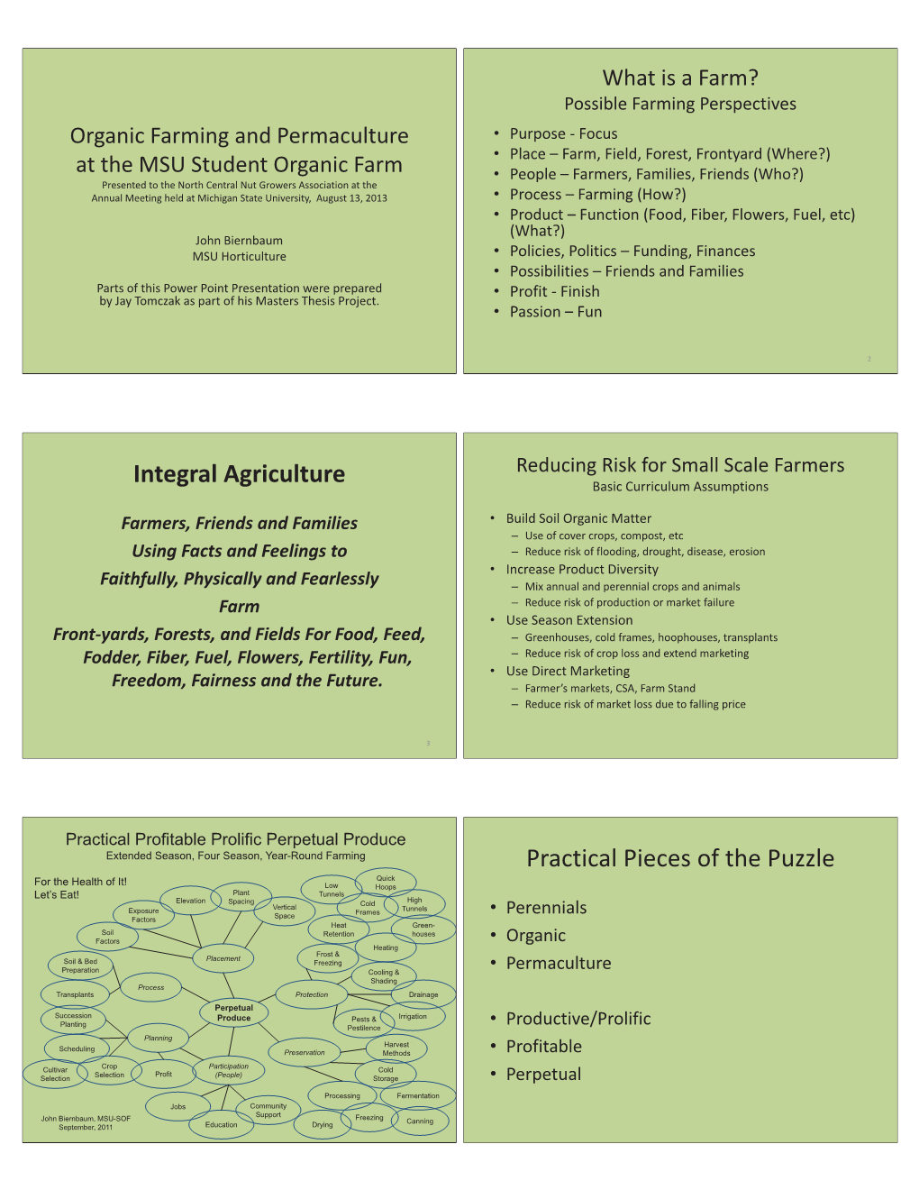 Organic Farming and Permaculture at the MSU Student Organic Farm