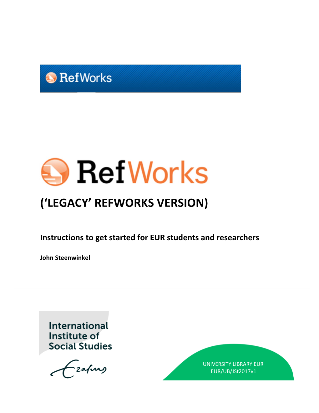 REFWORKS 2017V1