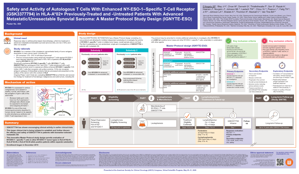 Safety and Activity of Autologous T Cells with Enhanced