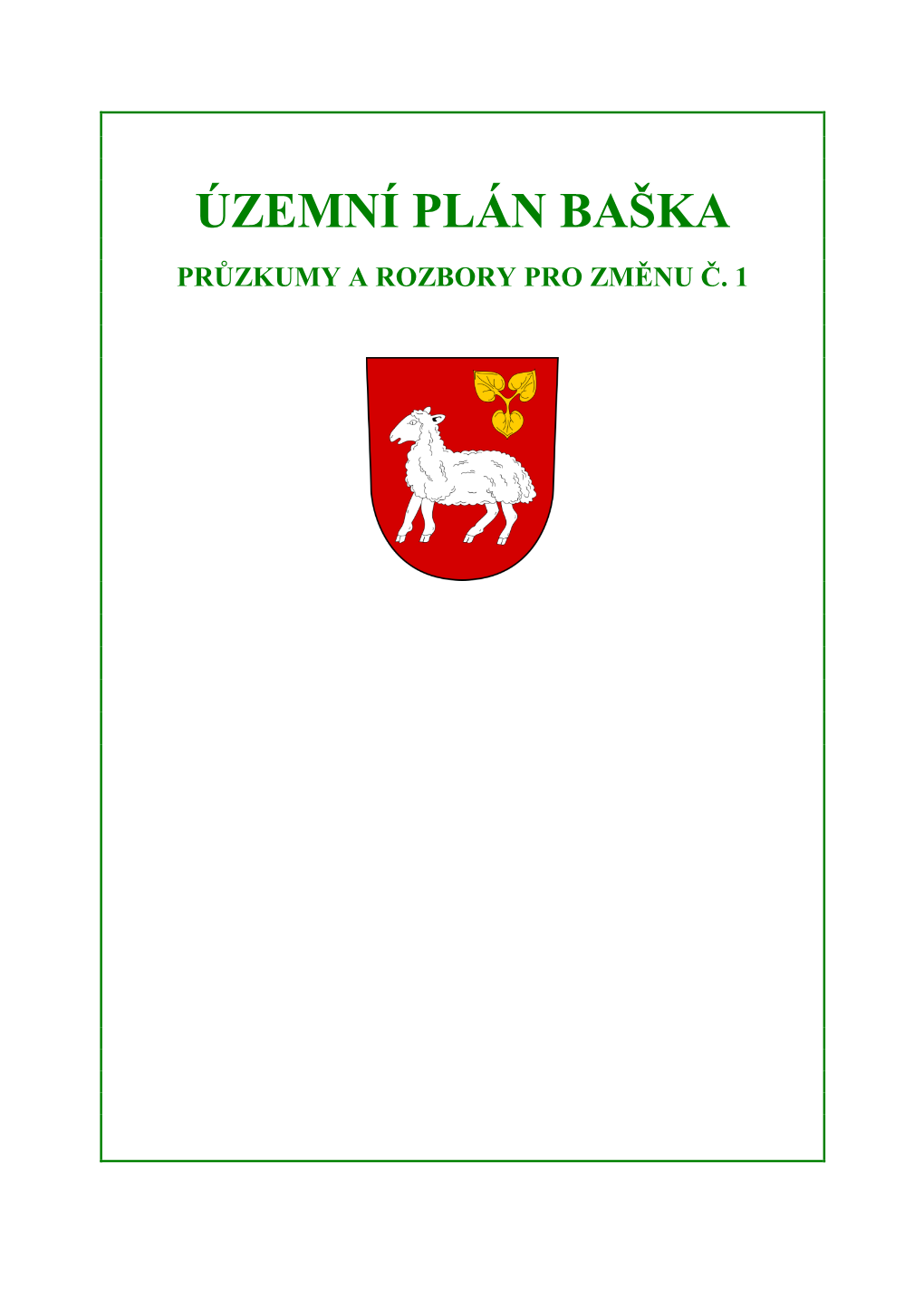 Územní Plán Baška