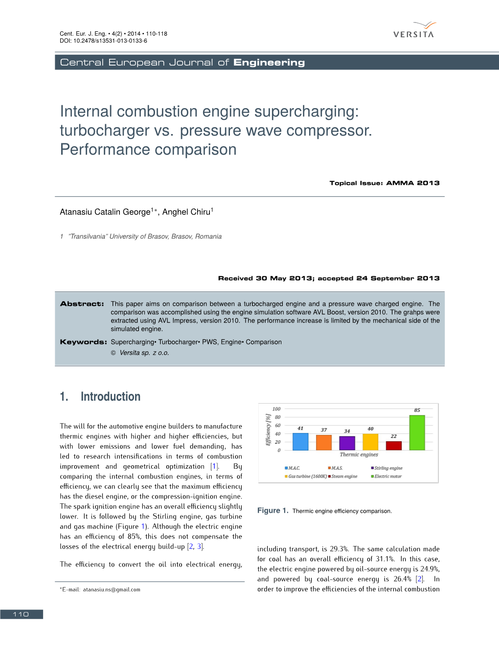 Internal Combustion Engine Supercharging: Turbocharger Vs