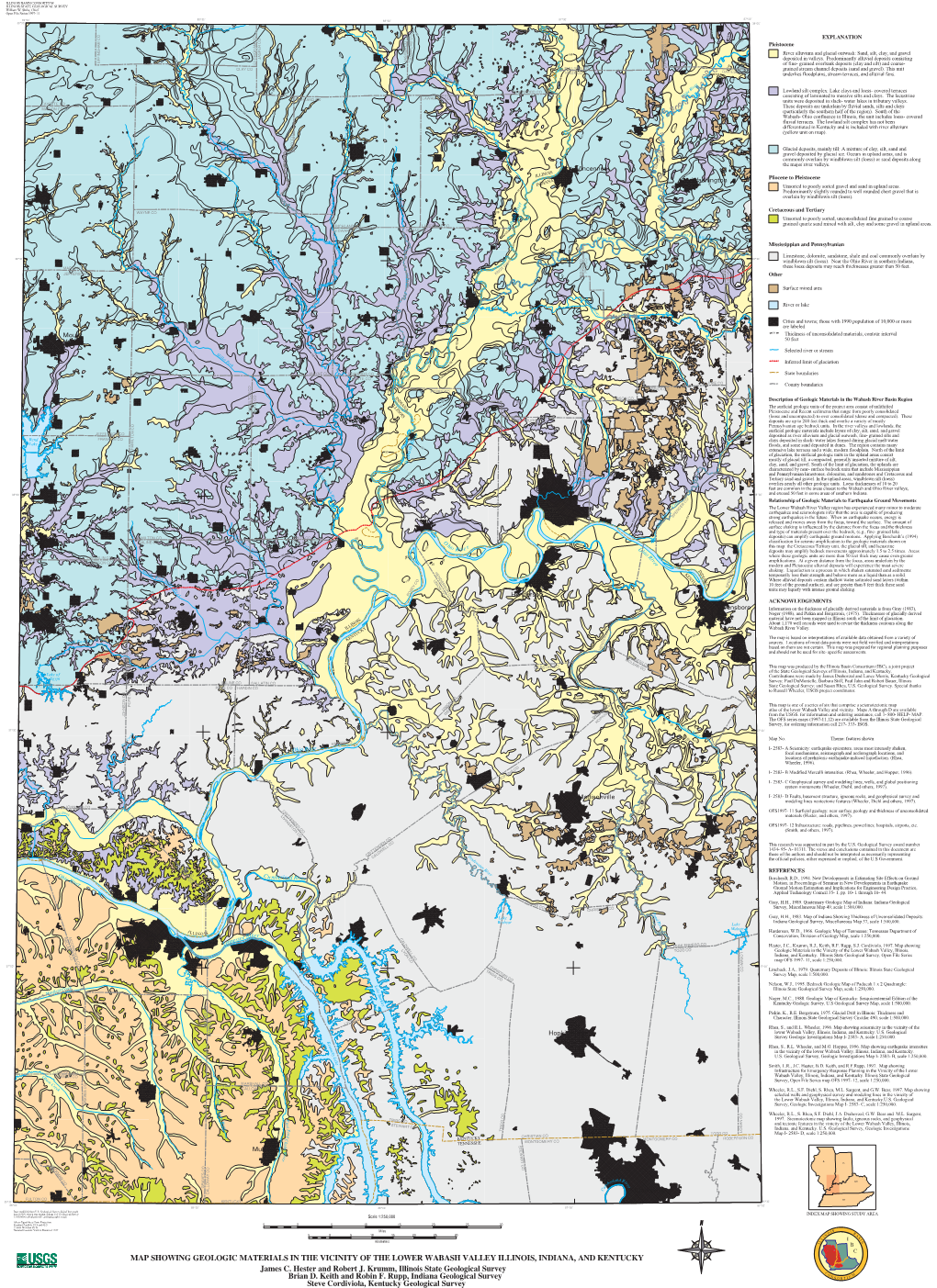 River Alluvium and Glacial Outwash: Sand, Silt, Clay, and Gravel Deposited in Valleys