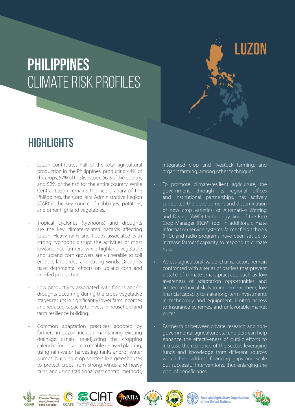 Philippines Climate Risk Profiles Luzon