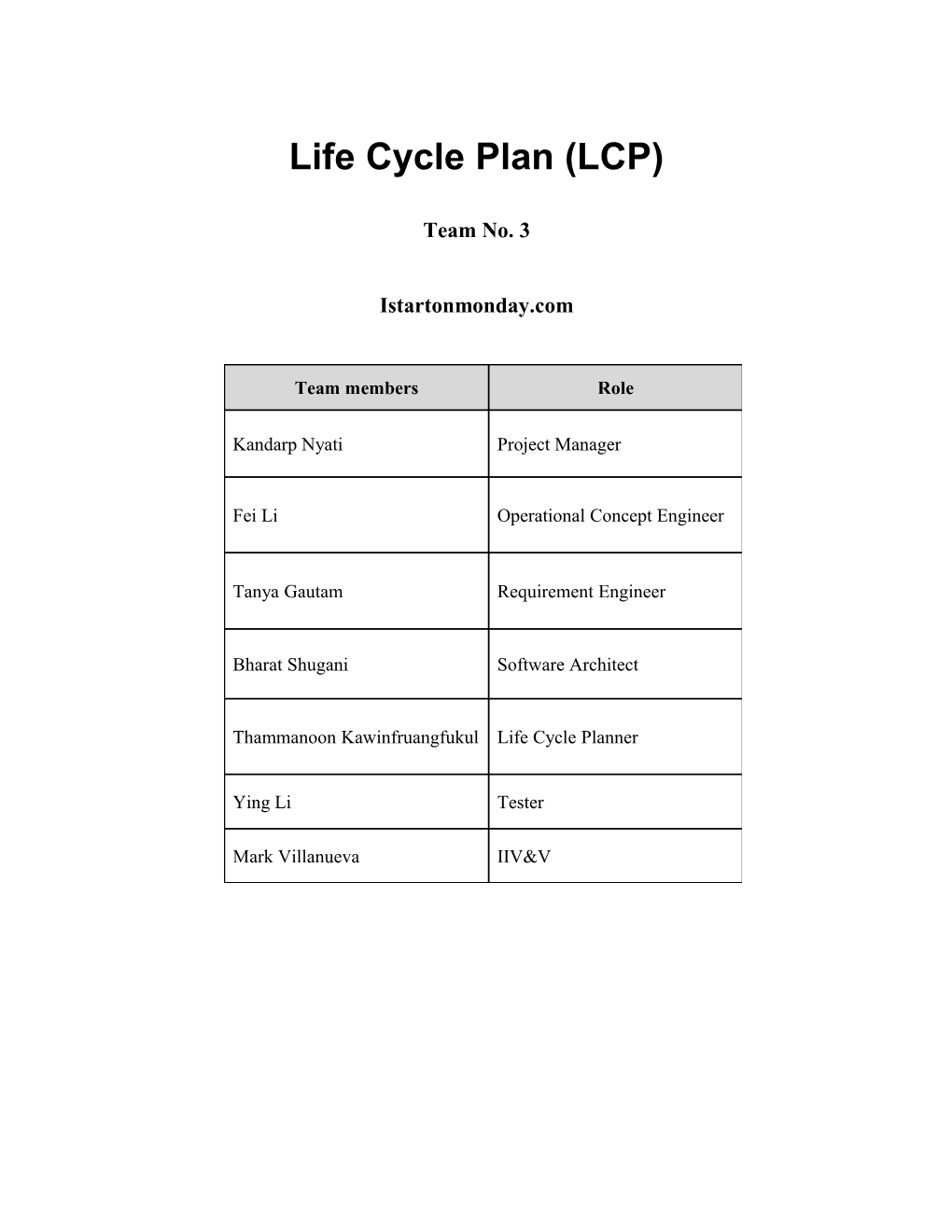 Life Cycle Plan (LCP) s5