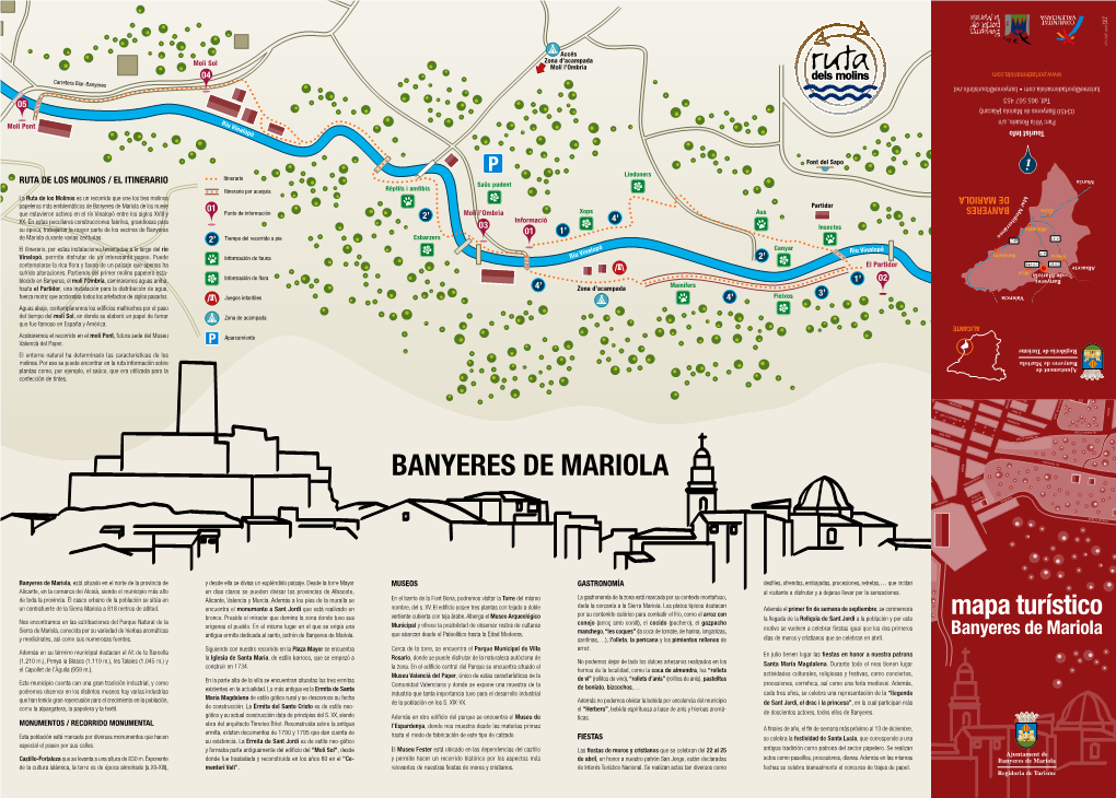 Mapa Turístico Banyeres De Mariola