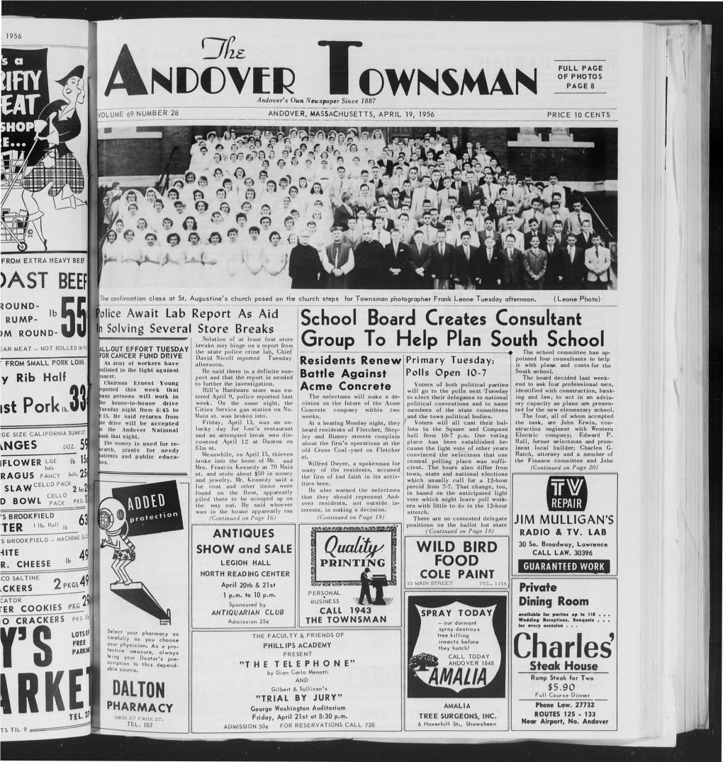 Andover Townsman, 4/19/1956