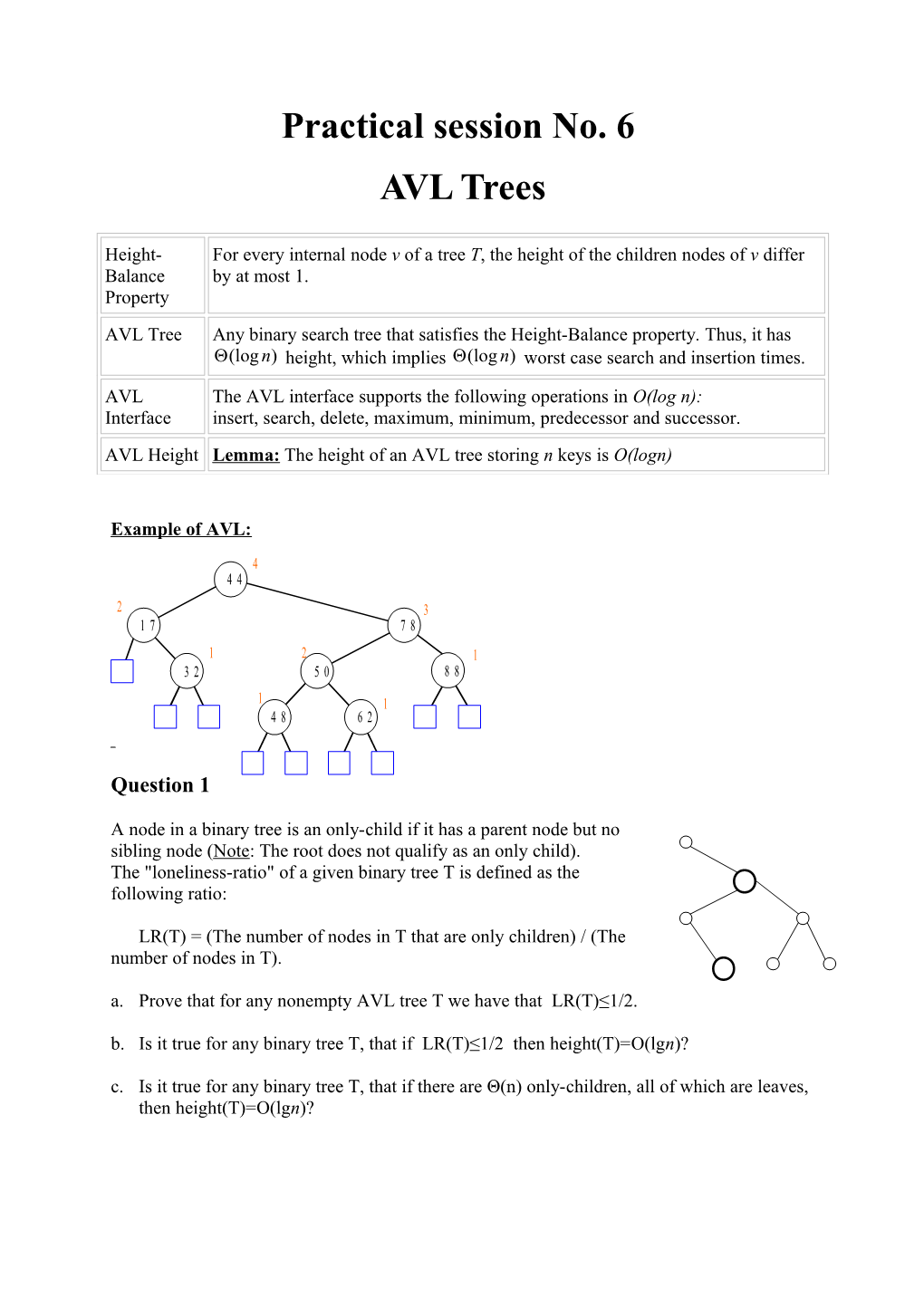 Practical Session No. 6