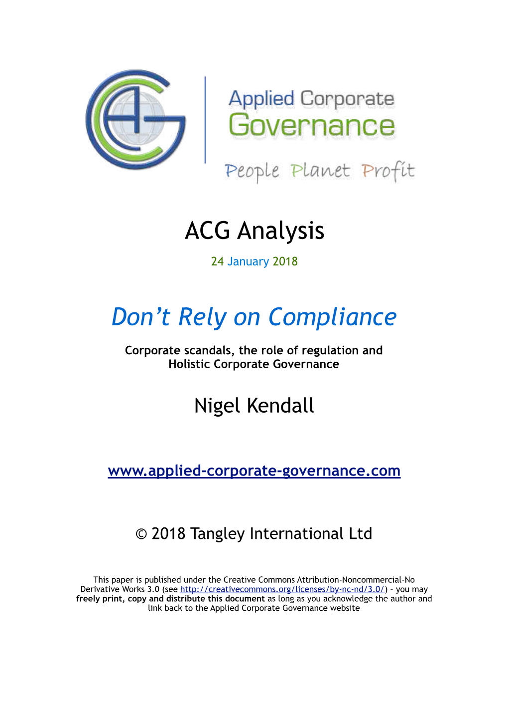 ACG Analysis