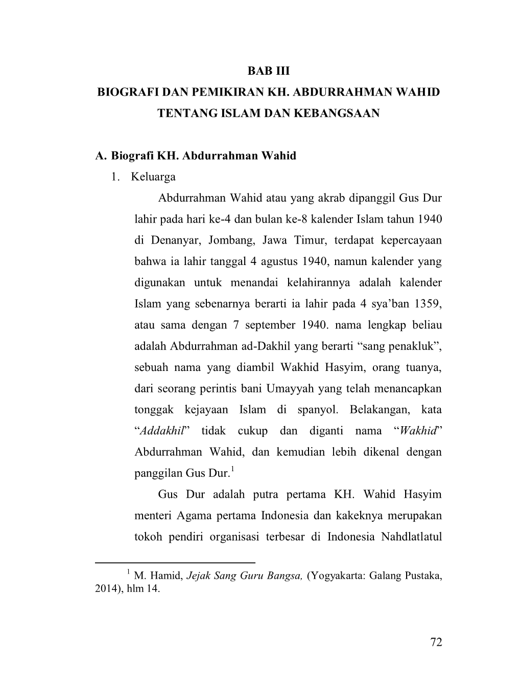 72 Bab Iii Biografi Dan Pemikiran Kh. Abdurrahman