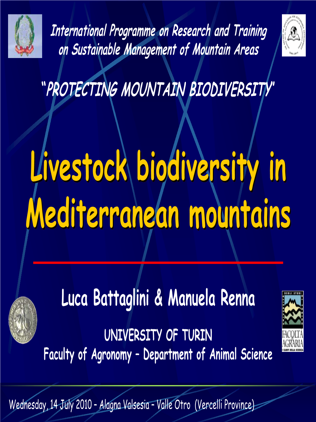 Livestock Biodiversity in Mediterranean Mountains”