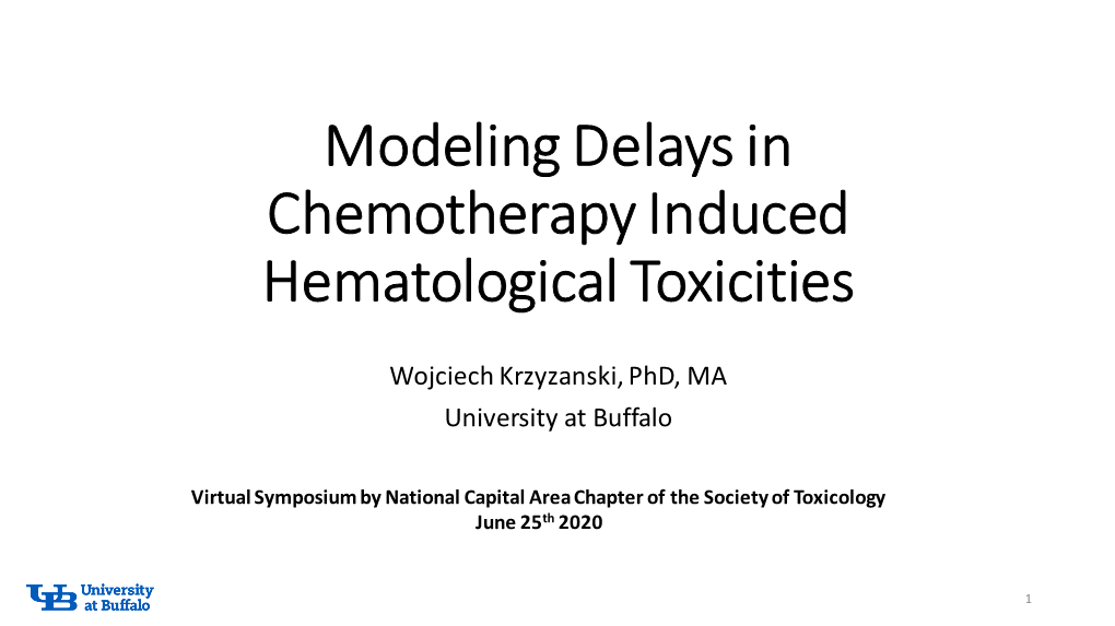 Modeling Delays in Chemotherapy Induced Hematological Toxicities