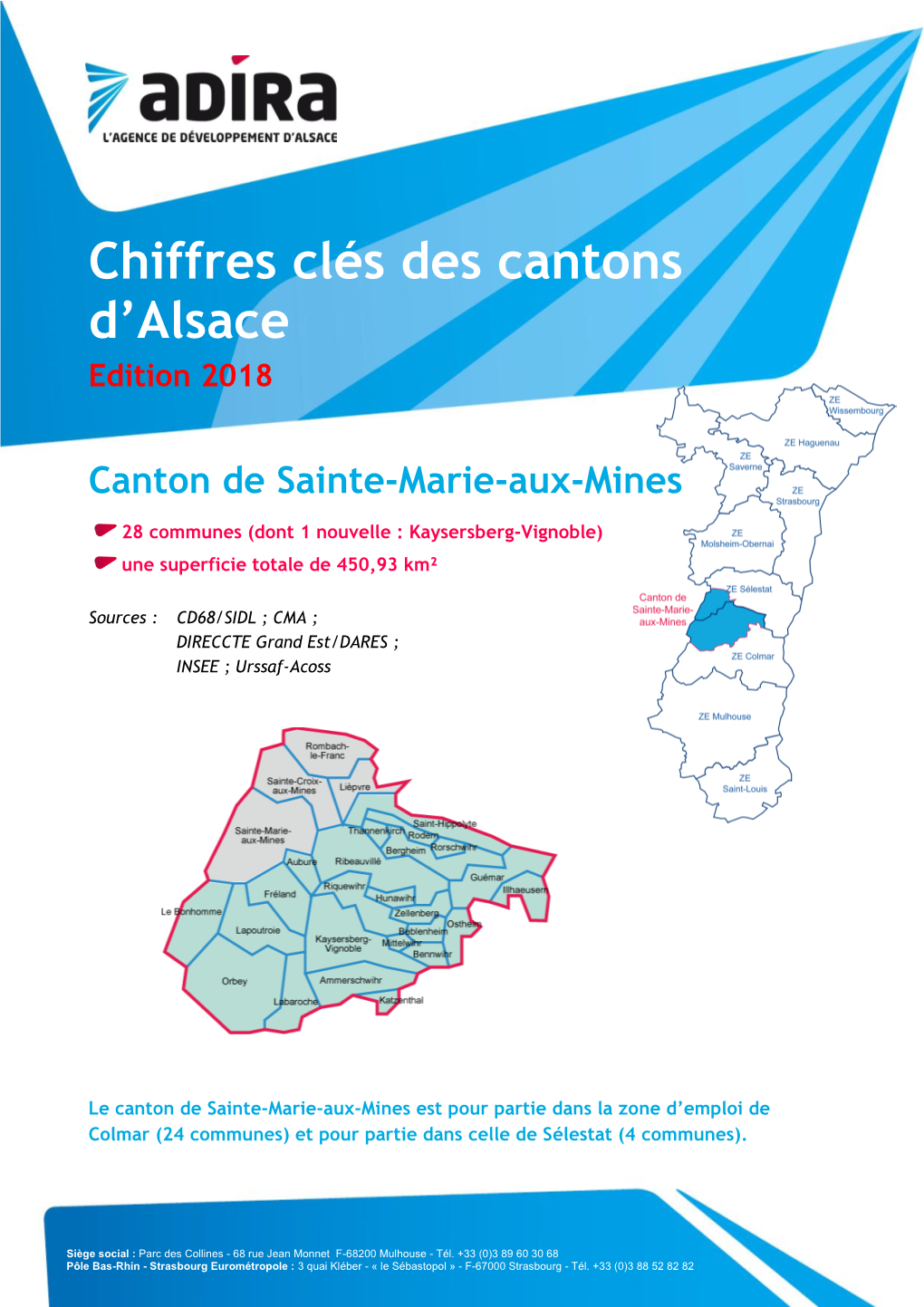 Chiffres Clés Des Cantons D'alsace