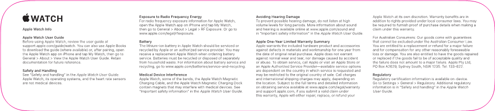 Apple Watch Info Apple Watch User Guide Before Using