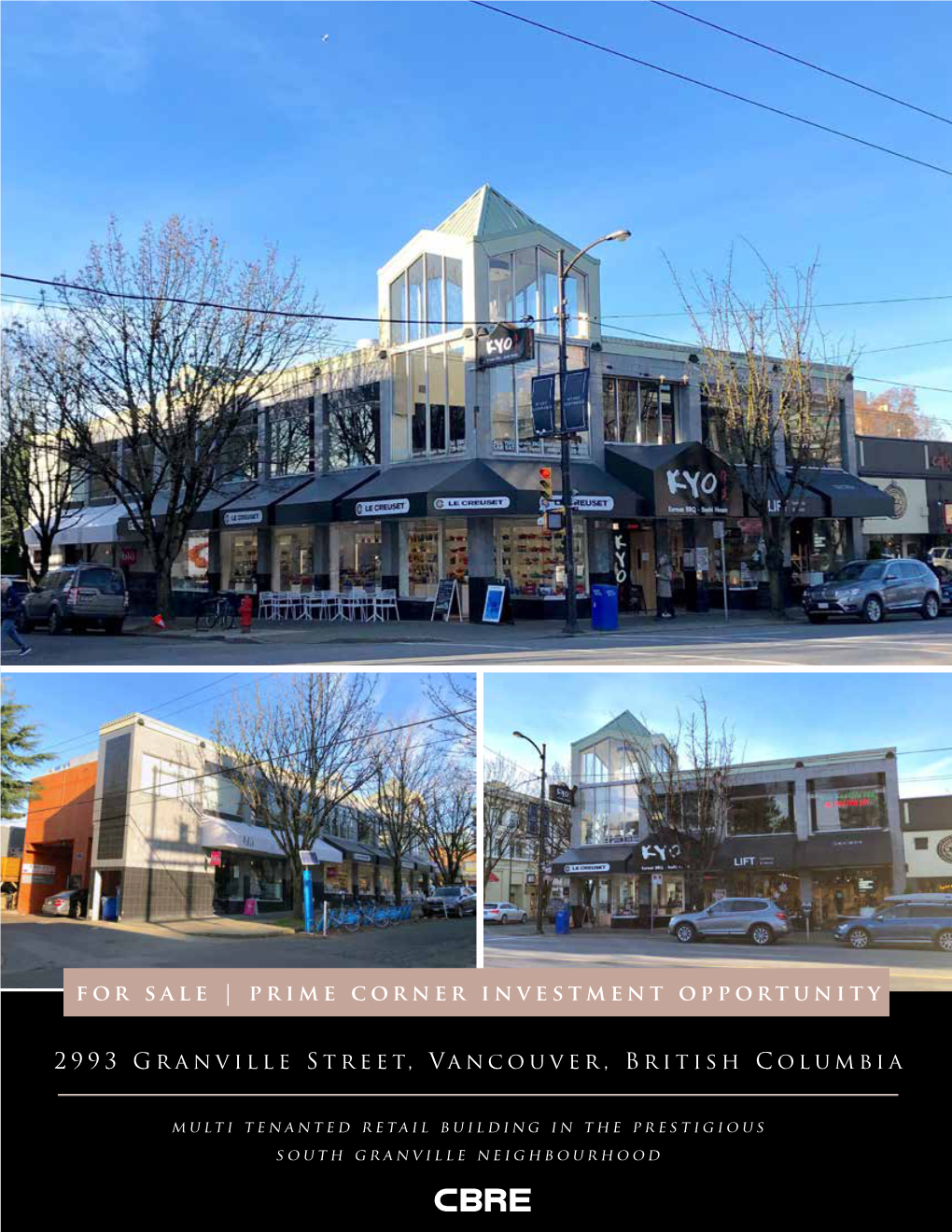 For Sale | Prime Corner Investment Opportunity 2993 Granville Street, Vancouver, British Columbia