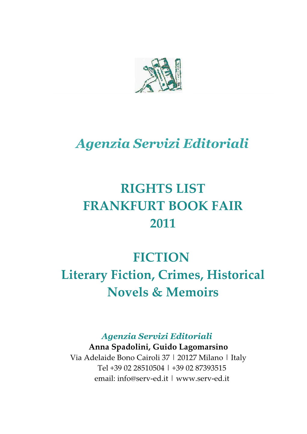 Agenzia Servizi Editoriali RIGHTS LIST FRANKFURT BOOK FAIR