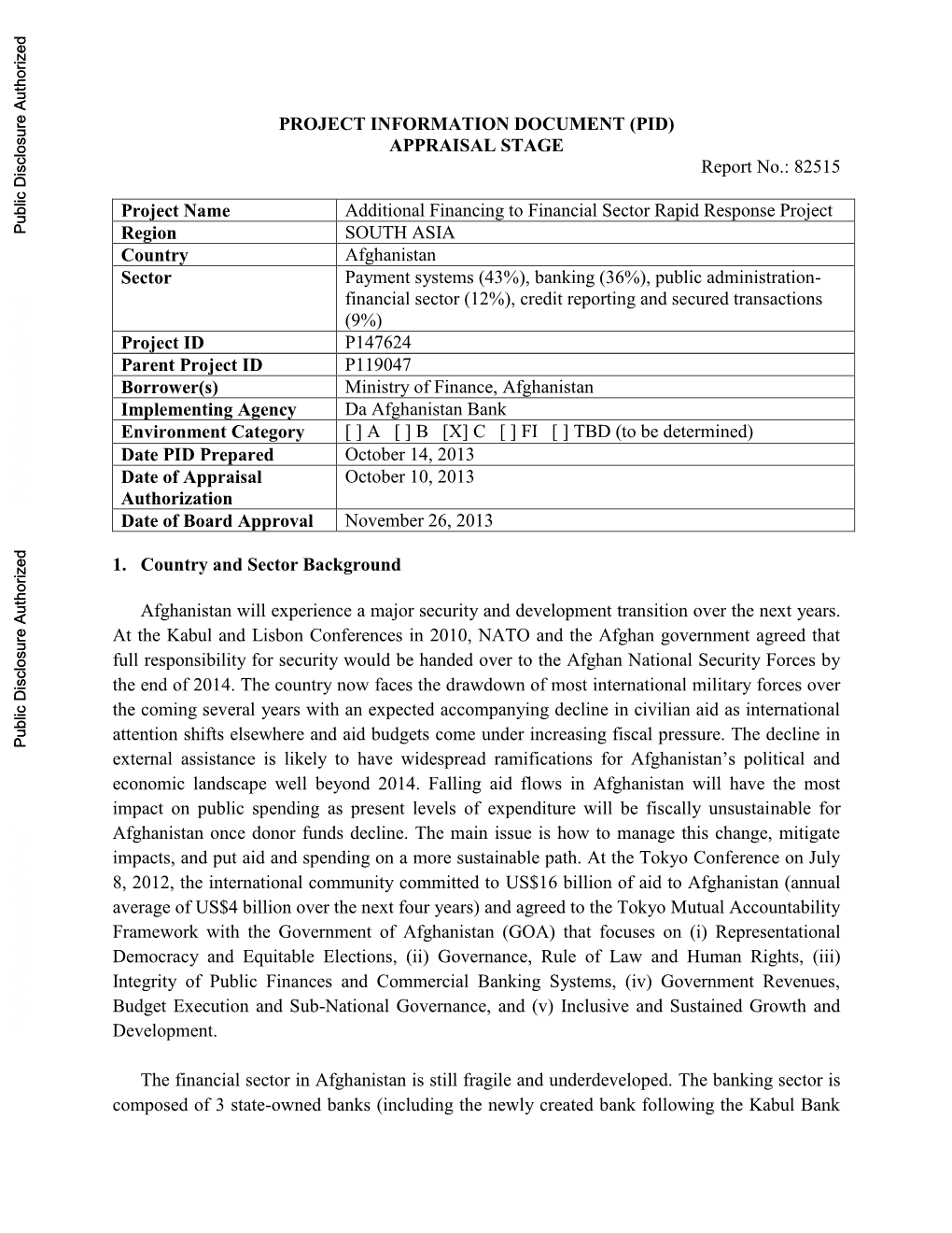 World Bank Document