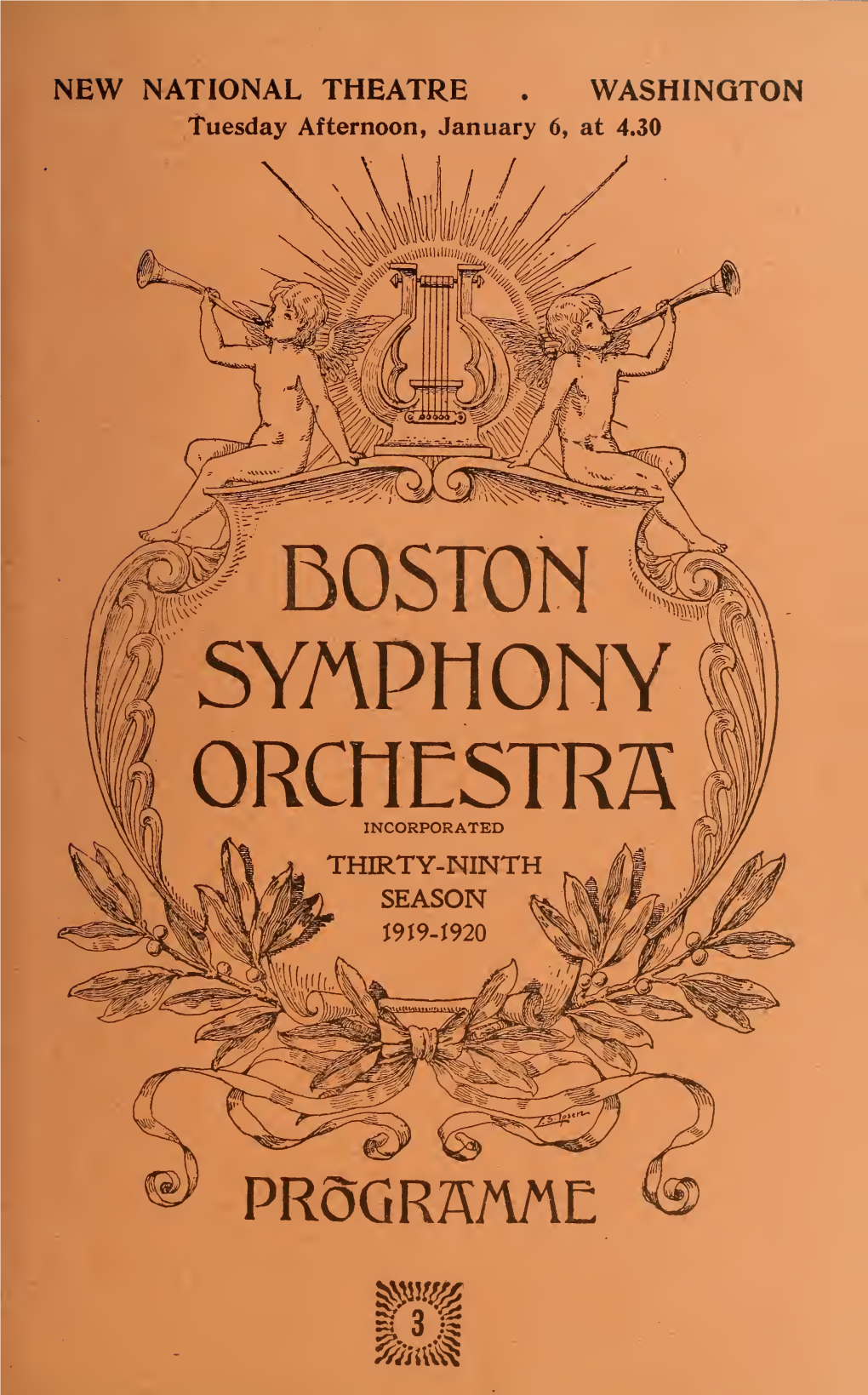 Boston Symphony Orchestra Concert Programs, Season 39,1919