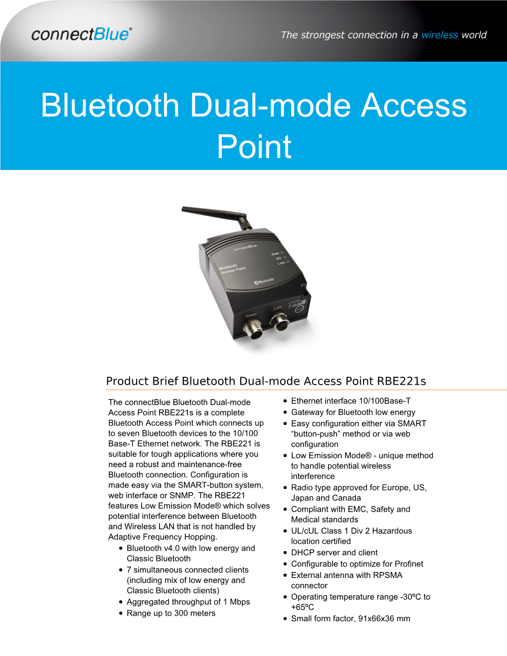 Bluetooth Dual-Mode Access Point