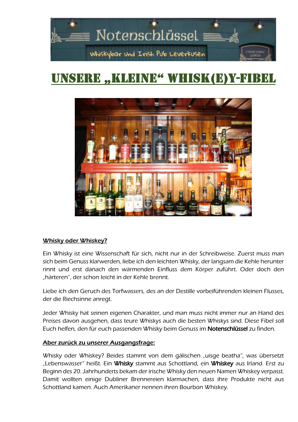 Unsere „Kleine“ Whisk(E)Y-Fibel