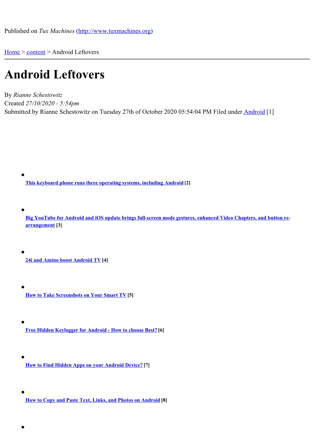 Android Leftovers