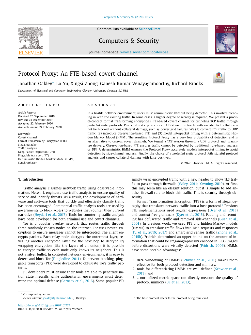 Protocol Proxy: an FTE-Based Covert Channel