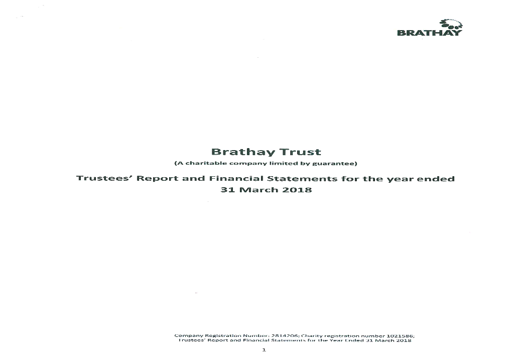 Brathay Trust (A Charitable Company Iimited by Guarantee)