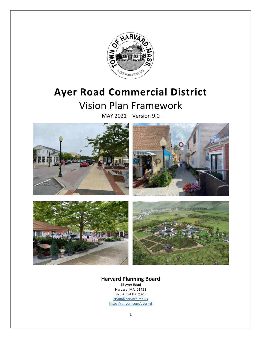 Ayer Road Commercial District Vision Plan Framework MAY 2021 – Version 9.0