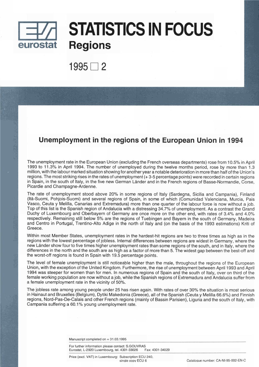 Unemployment Rates in the Hardest-Hit Regions Are Two to Three Times As High As in the Regions with the Lowest Percentage of Jobless