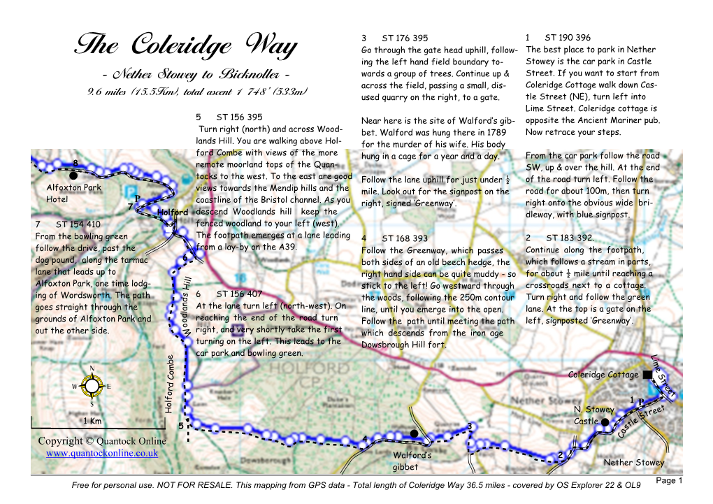 Detailed Route Plan