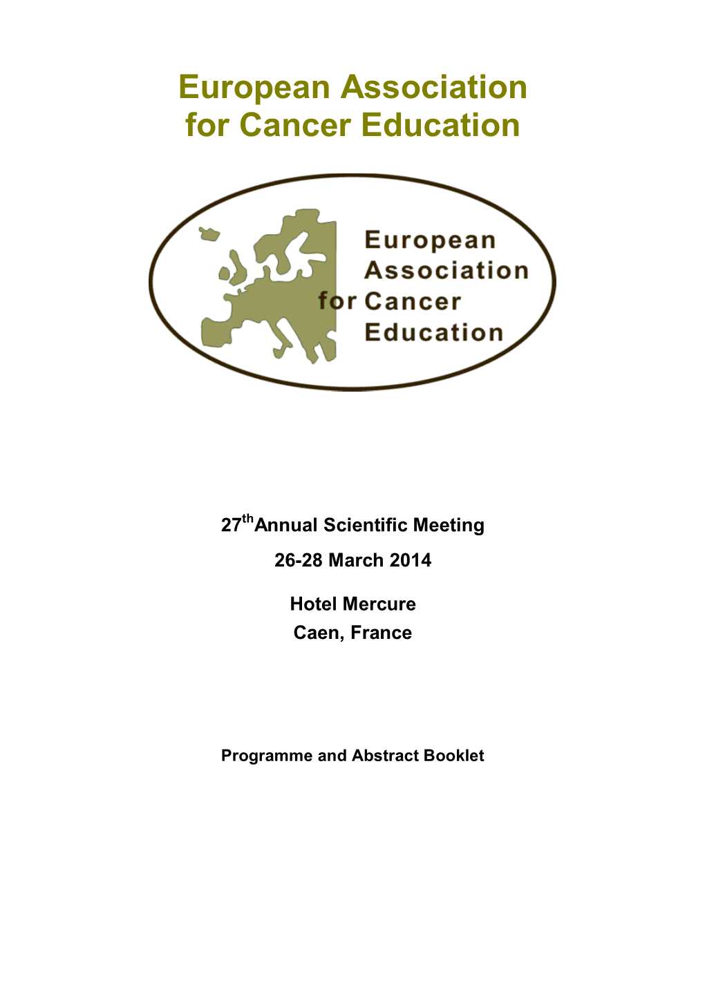 European Association for Cancer Education