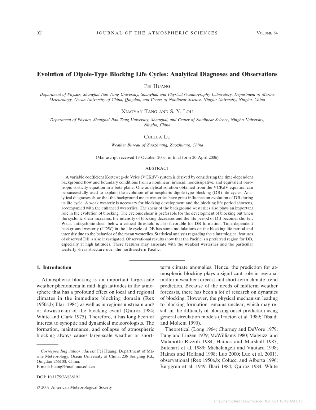 Evolution of Dipole-Type Blocking Life Cycles: Analytical Diagnoses and Observations