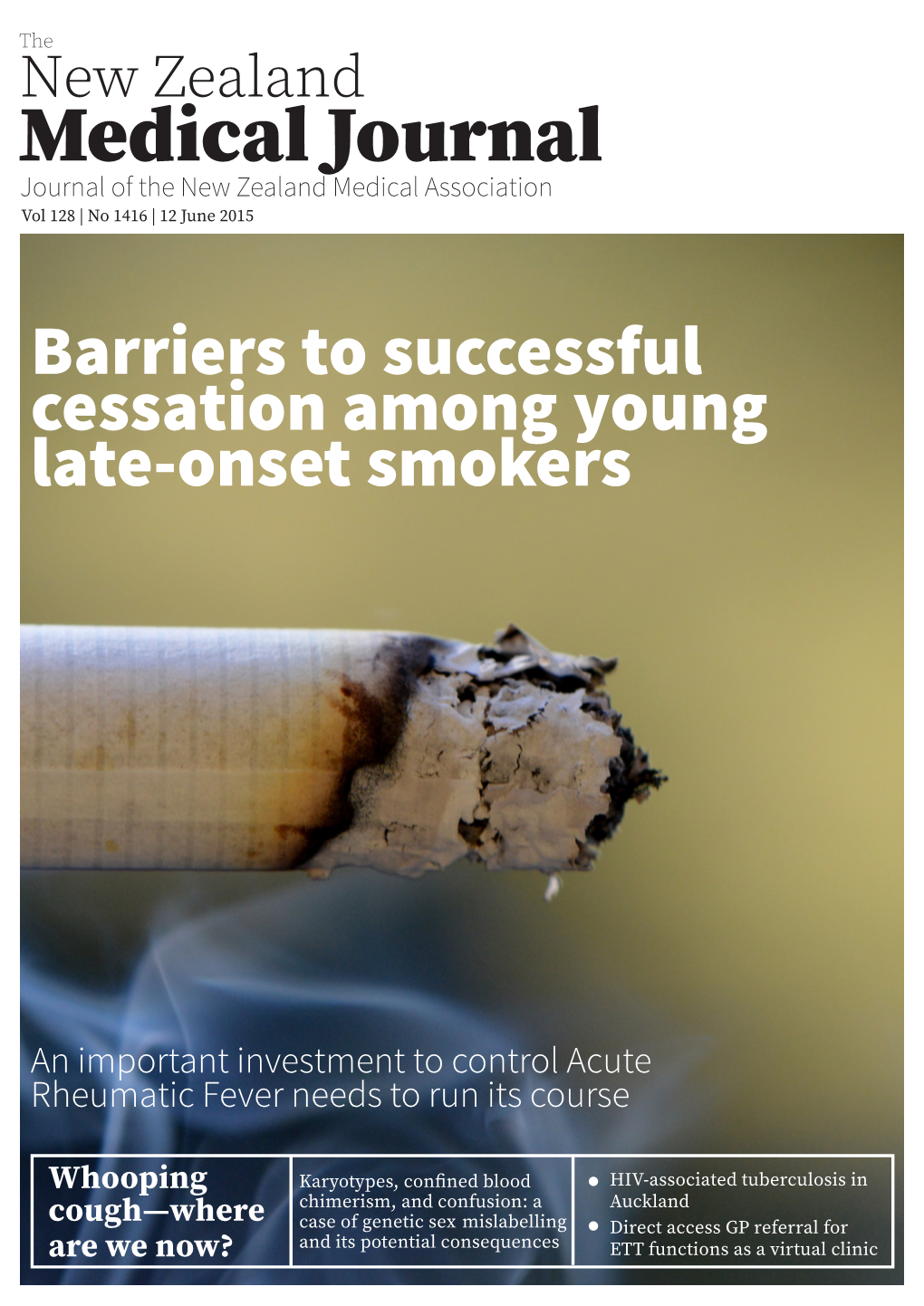 Barriers to Successful Cessation Among Young Late-Onset Smokers