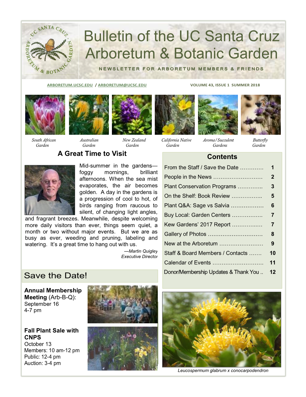 Bulletin of the UC Santa Cruz Arboretum & Botanic Garden