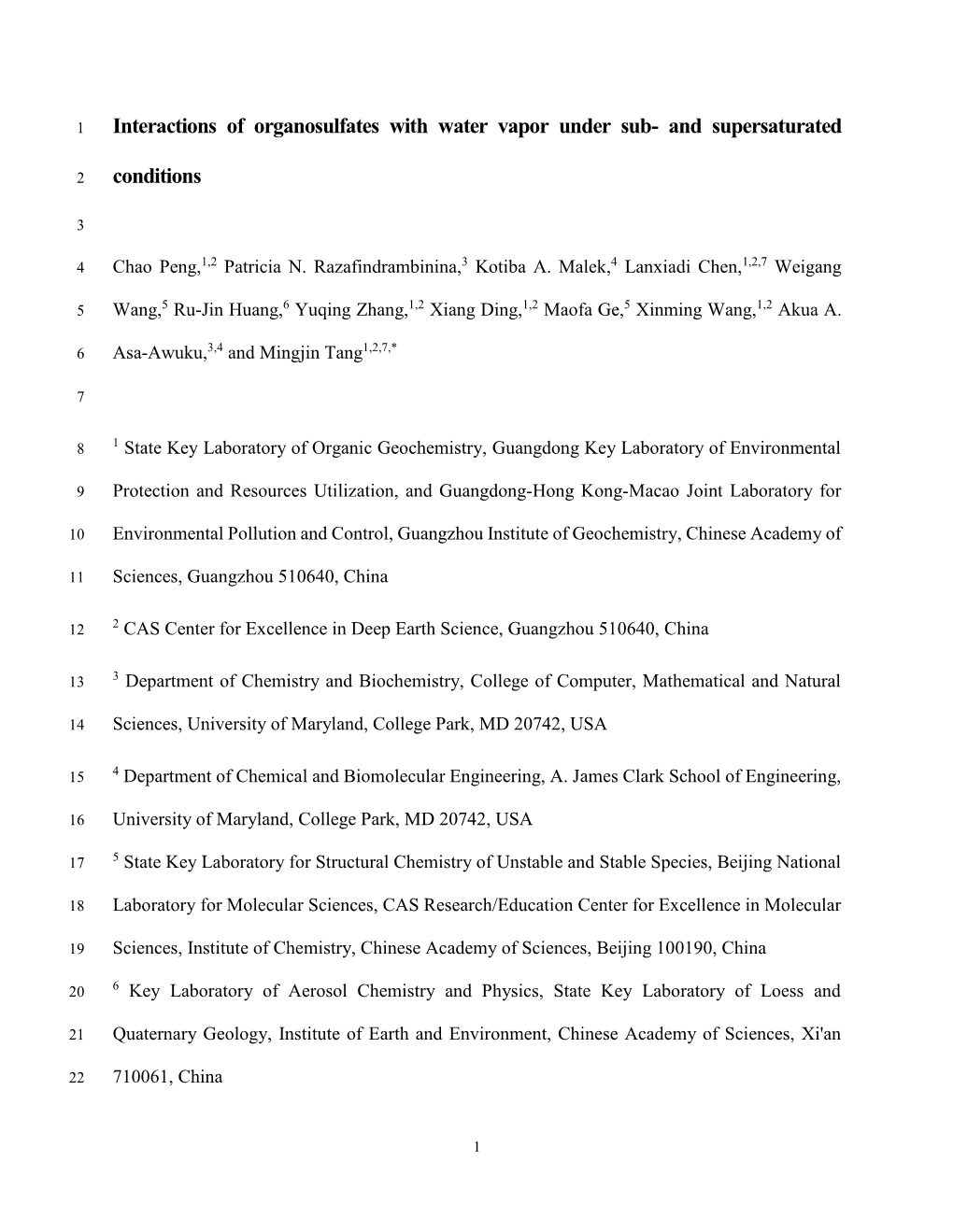 Manuscript with Contribution from All the Other Coauthors