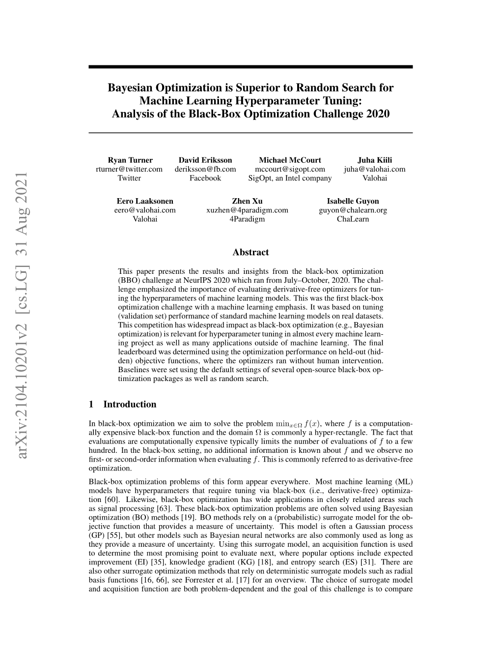 Arxiv:2104.10201V1 [Cs.LG] 20 Apr 2021