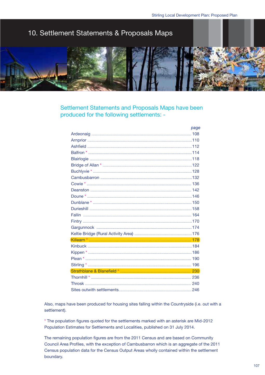 10. Settlement Statements & Proposals Maps