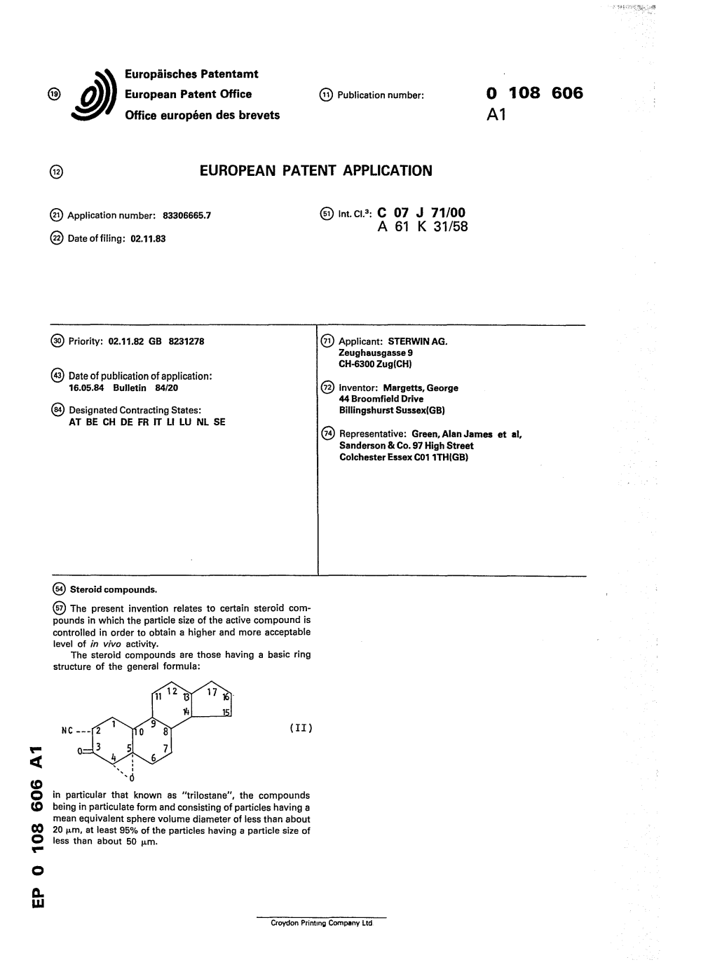 Steroid Compounds