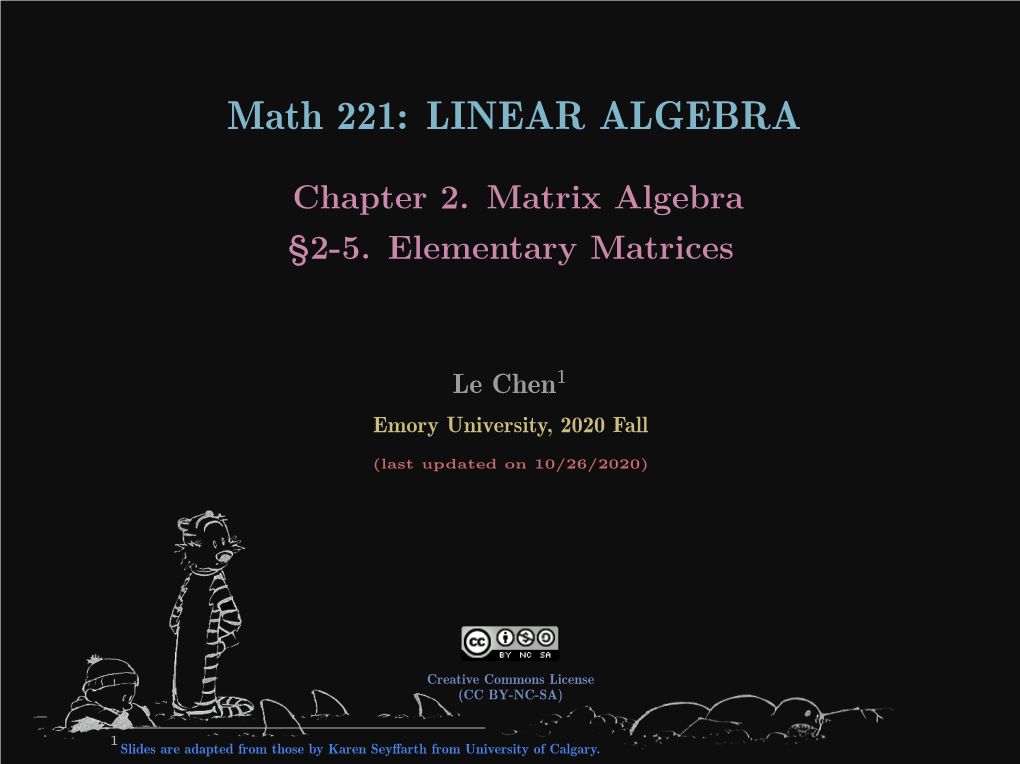 Linear Algebra