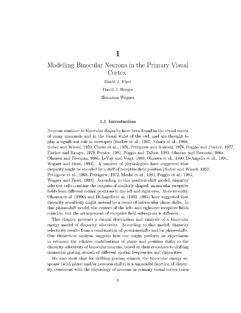 Modelling Binocular Neurons in the Primary Visual Cortex