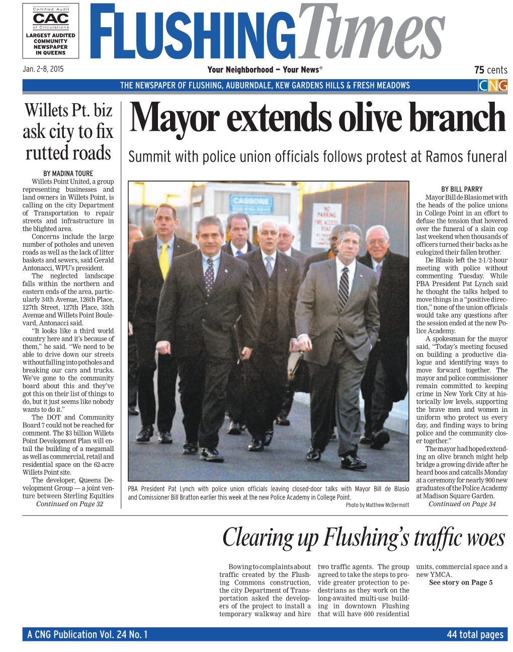 Mayor Extends Olive Branch