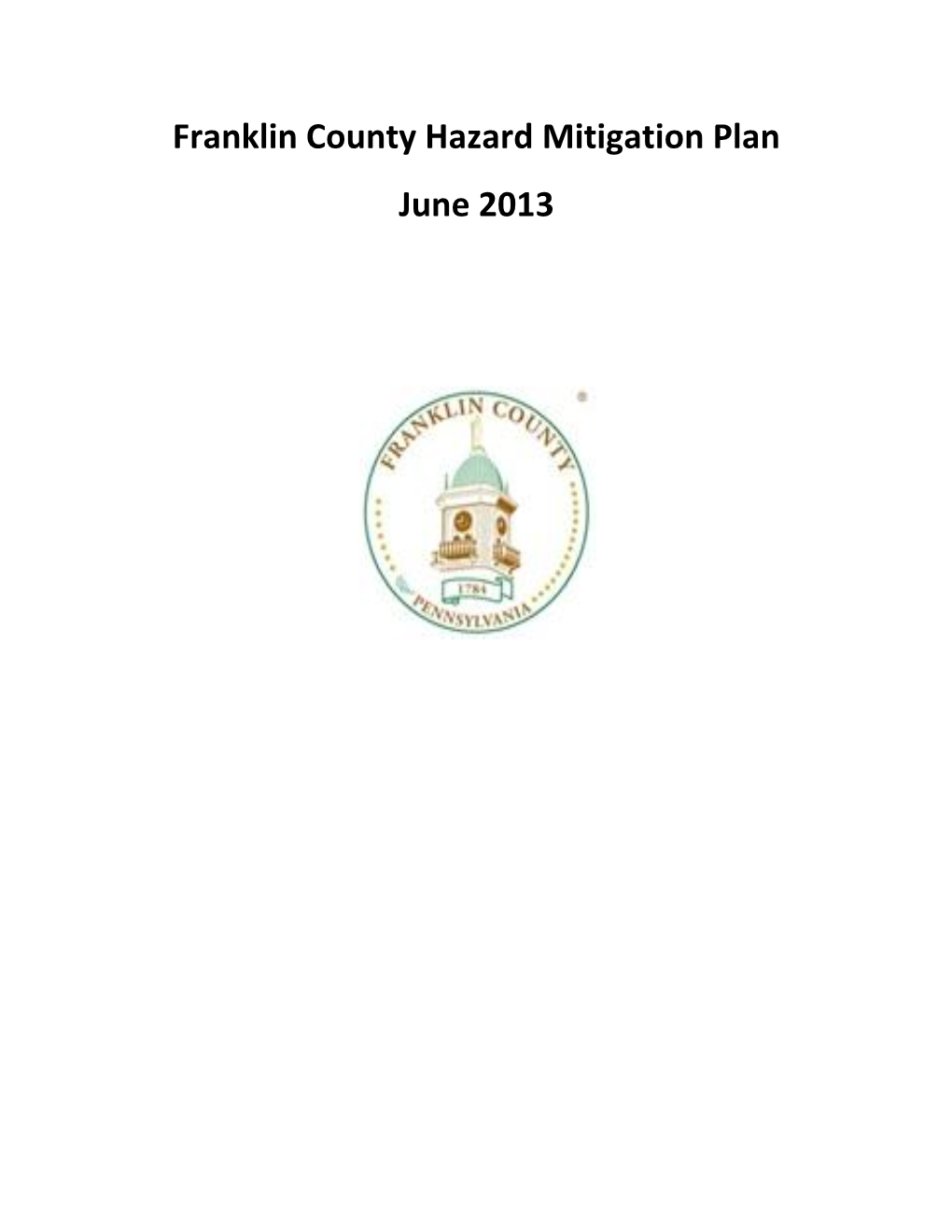 Franklin County Hazard Mitigation Plan June 2013