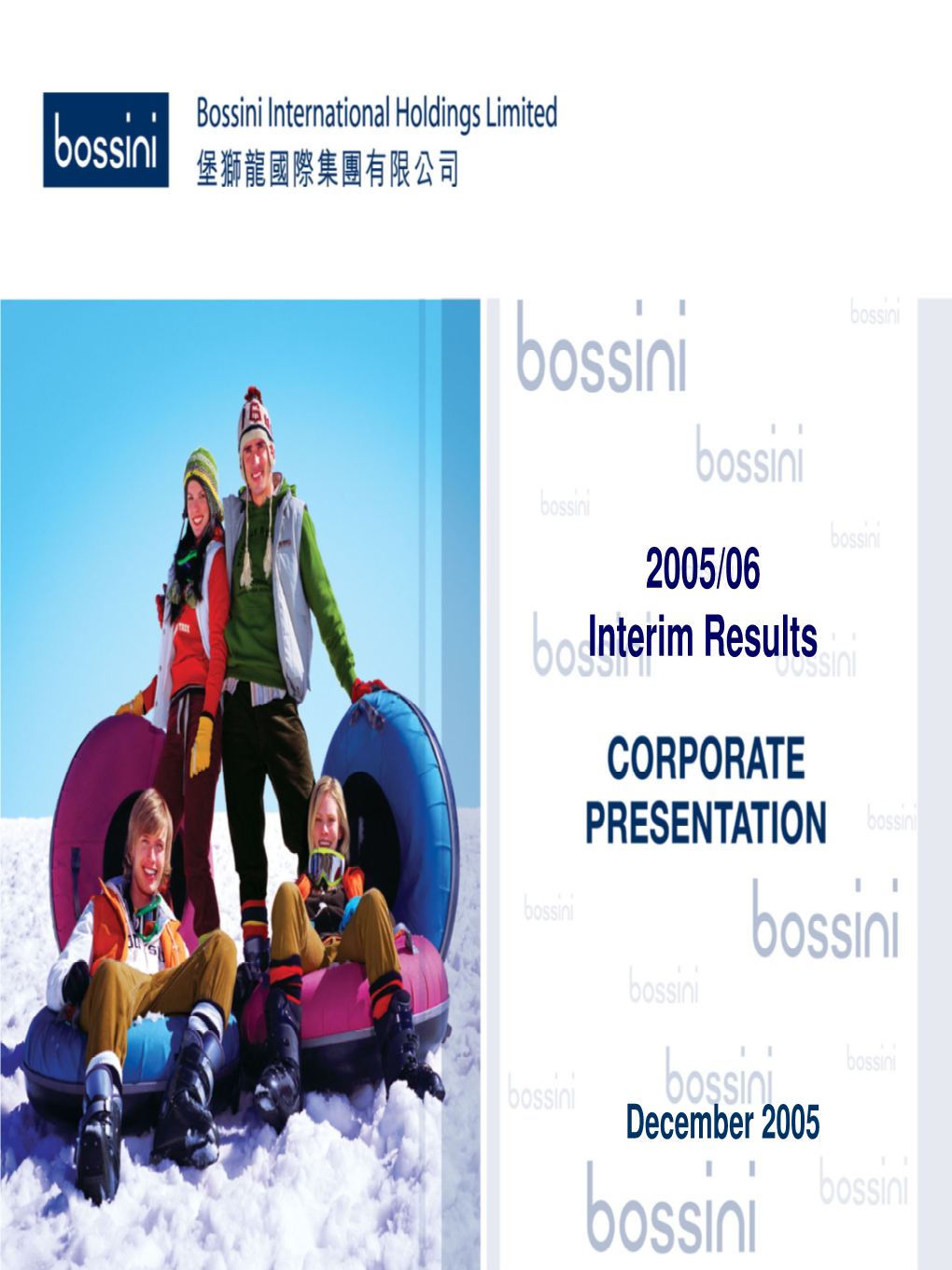 Bossini International Holdings Limited