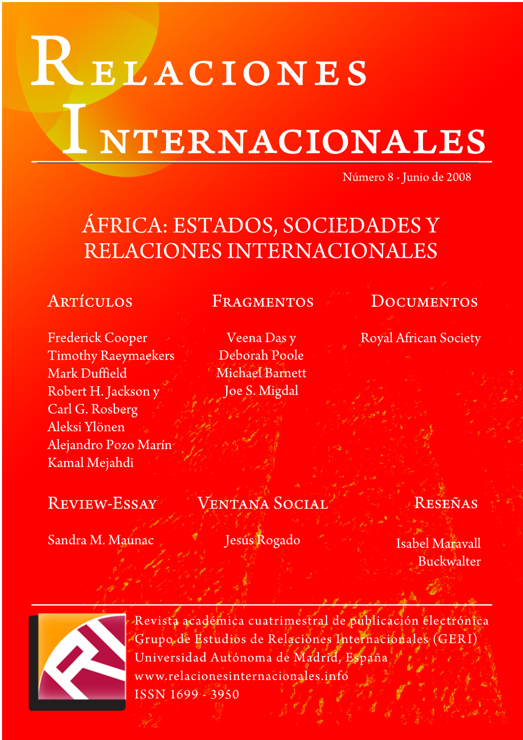 África: Estados, Sociedades Y Relaciones Internacionales