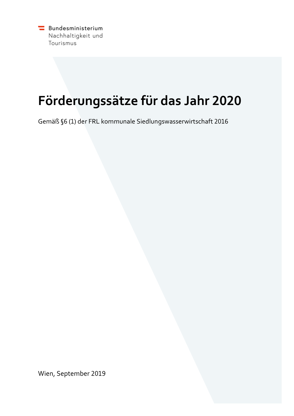 Förderungssätze Für Das Jahr 2020 Gemäß