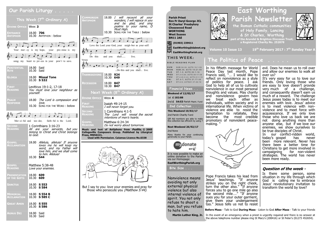 East Worthing Parish Newsletter