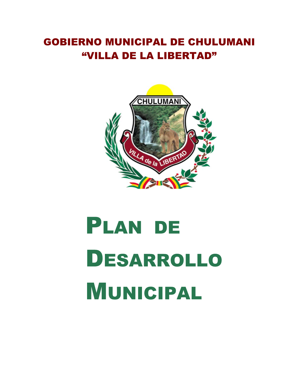 Plan De Desarrollo Municipal