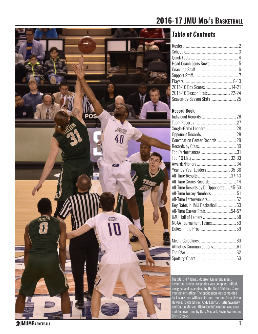 2016-17 JMU Men's Basketball