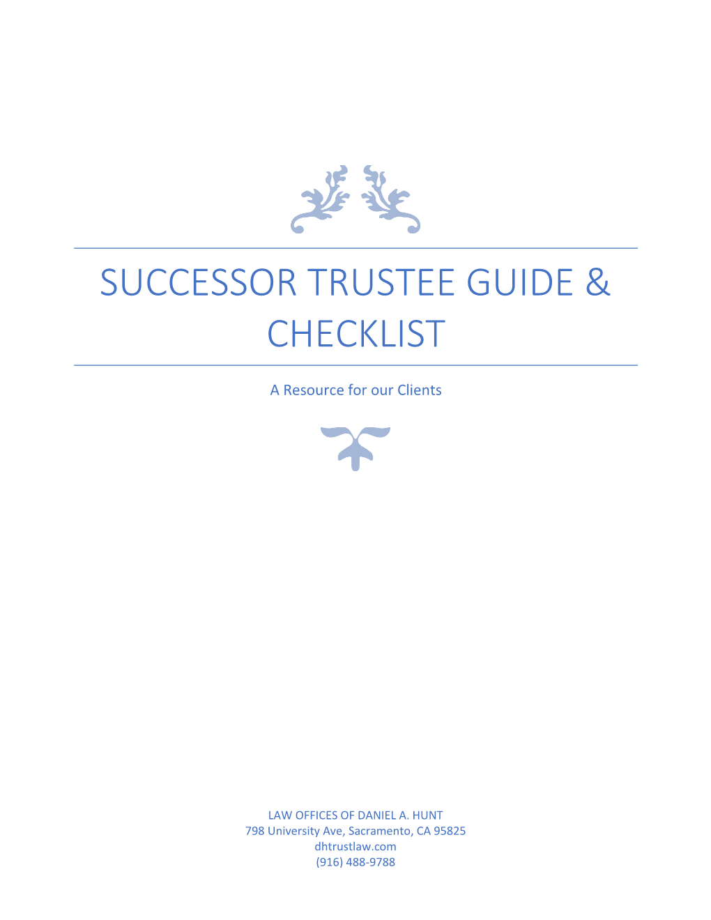 Successor Trustee Guide & Checklist