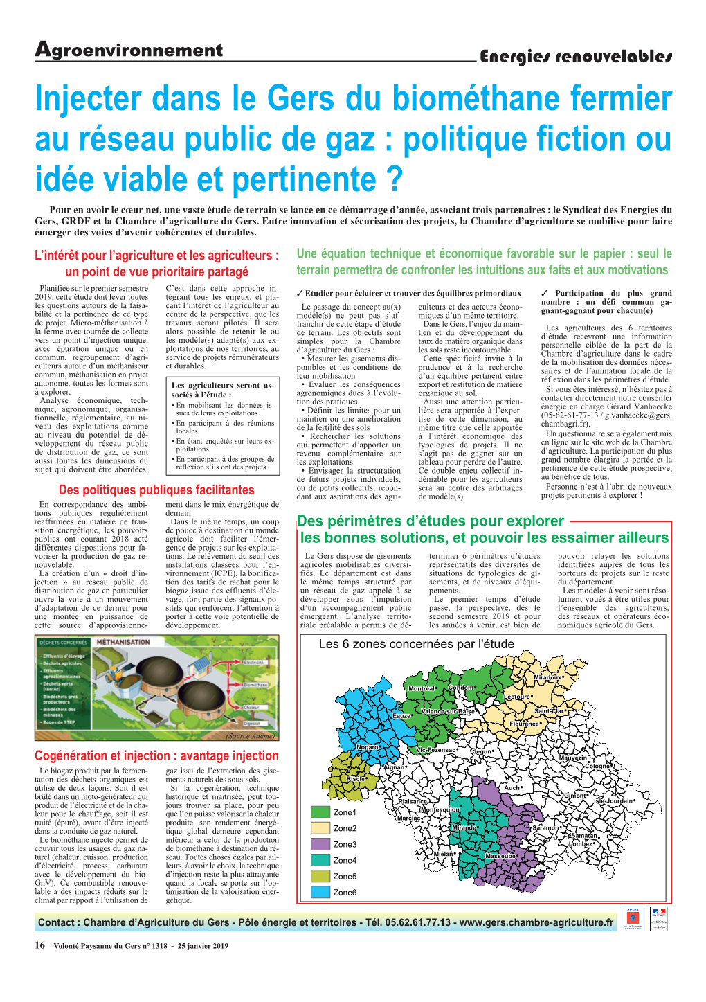 Injecter Dans Le Gers Du Biométhane Fermier Au Réseau Public De